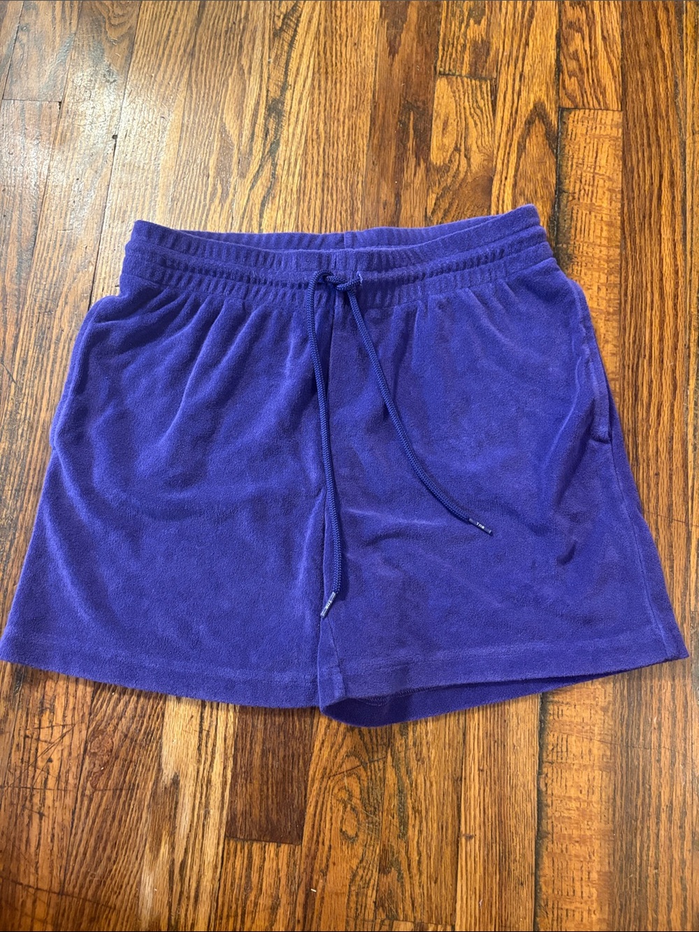 🎉Like New! TNA Aritzia Towel Terry Boyfriend Shorts in Deep Purple!